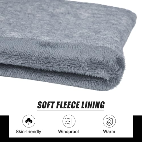 Winter Neck Warmer Thick Knitted Neck Gaiter with Fleece Lined Scarf Ski Mask for Men Women2