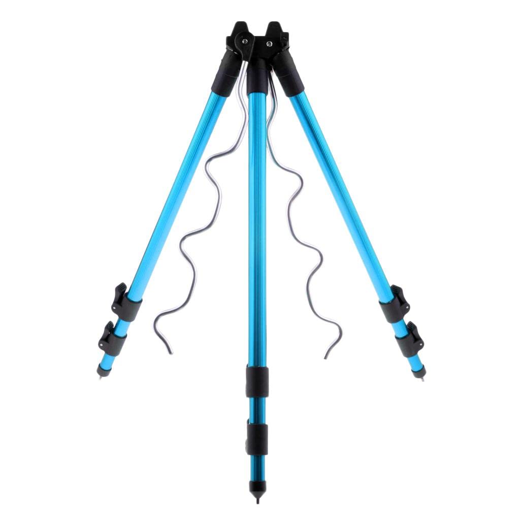 Support canne à pêche trépied télescopique support de sol stable compact réglable - 8