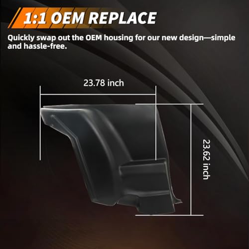 MOTRUM [Black Car Door Panel Armrest Cover Replacement Compatible with 1970-1981 Camaros, Firebirds, Trans AMS, [Tough & Durable] Driver & Passenger Side, Armrest Door Panel Trim, 1 Pair by MOTRUM - Used condition - Image 4