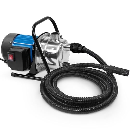 Image of FLUENTPOWER Portable Garden Transfer Pump, 900GPH Electric Sprinkler Booster Pump, Shallow Well Jet Pump for Home Lawn Irrigation and Water Draining, included 13 ft Suction Hose Kit