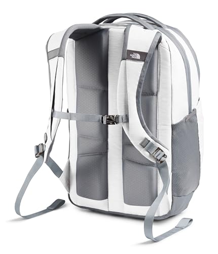Image of The North Face Women's Vault Everyday Laptop Backpack - Commuter Travel Bag, Water-Repellent, Spacious Main Compartment, TNF White Metallic Melange /Mid Grey-NPF, One Size