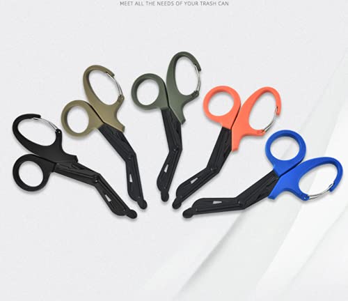 Feloyal Schere Scissors EMT Bent 7,7 Zoll Matt Titanbeschichteter Edelstahl Schere Scissors oder Gaze Schwarz