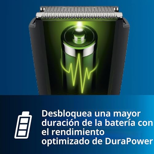 Miniatura 6 de Philips Cortapelos con cuchillas de titanio, 3 Peines guía, 28 Ajustes de longitud, 90 min de uso sin cable, Incluye funda de viaje, Color Negro