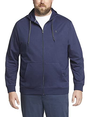 IZOD Men's Big and Tall Nauset Light Full Zip Hoodie Sweatshirt
