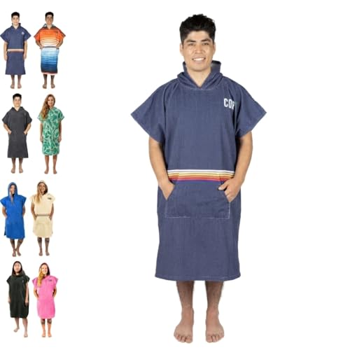 COR Surf Wetsuit Changing Robe, Hooded Surf Poncho Towel, Large Knightrider