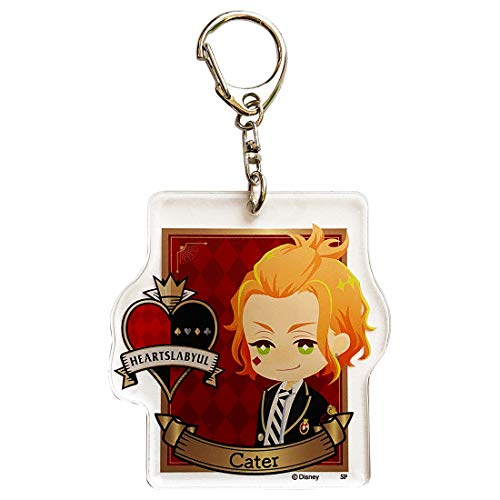 Porte-clés Disney Twisted Wonderland APDS5862 rouge en acrylique à offrir aux fans