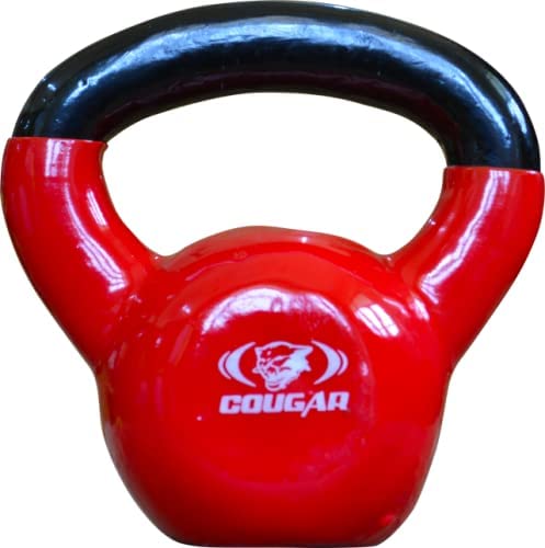 Cougar Vinyl Kettlebell, Solid Cast Iron Vinyl Coated Kettlebells, Kettle Bell for Gym & Workout, Kettle Bell for Strength Cardio Training, Home and Gym Fitness Workout (10Kg Weight) (B09M6WDR8V) Amazon Price History, Amazon Price Tracker