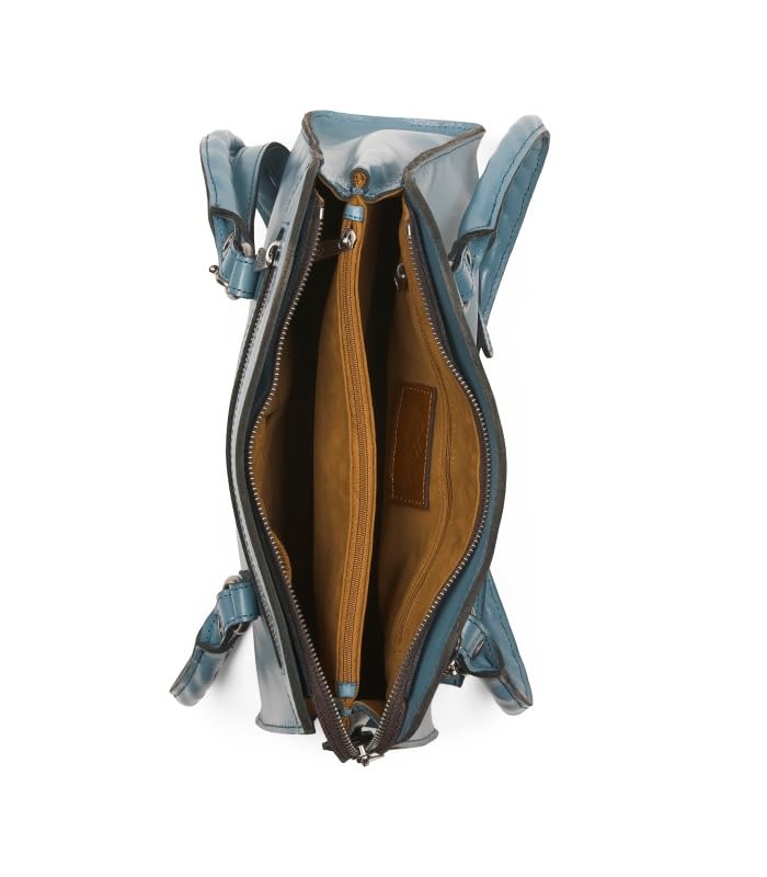 Patricia Nash Calvi Square Satchel (Safflower Blue)