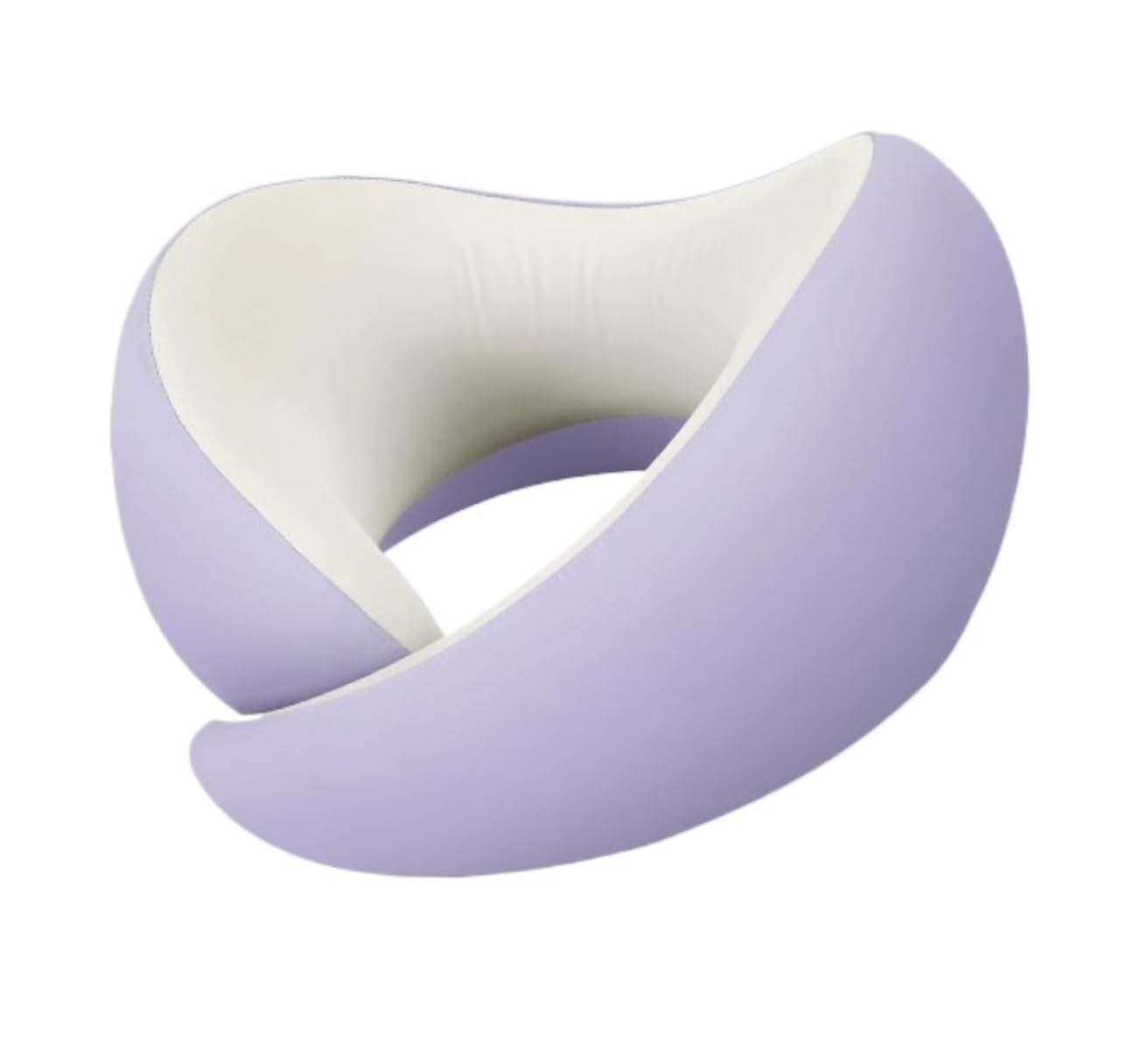 Nackenkissen Reisekissen Memory Foam Reisekissen mit Aufbewahrungstasche Baumwolle Reise Nackenkissen Flugzeugkissen Nackenkissen Flugzeug(Purple)