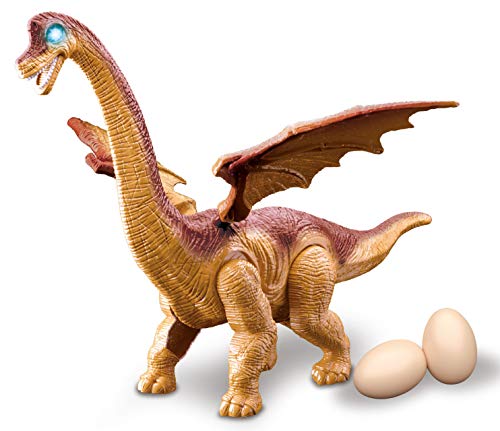 PowerTRC Winged Brachiosaurus Dinosaur Toy | Walks | Sounds and Lights | Lays Eggs | Swings Tails and Flap Wings PowerTRC Winged Brachiosaurus Dinosaur Toy | Walks | Sounds and Lights | Lays Eggs | Swings Tails and Flap Wings