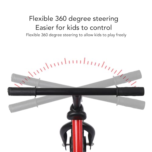 Bicicleta de equilibrio de acero contra caídas con sillín ajustable para niños 4