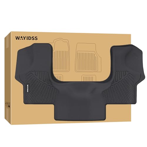 WAYIDSS Floor Mats for 2015-2022 2023 Chevrolet Express & GMC Savana 1500/2500/3500,TPE All Weather Protection Chevy Express Front Row mat, Black mat Accessories