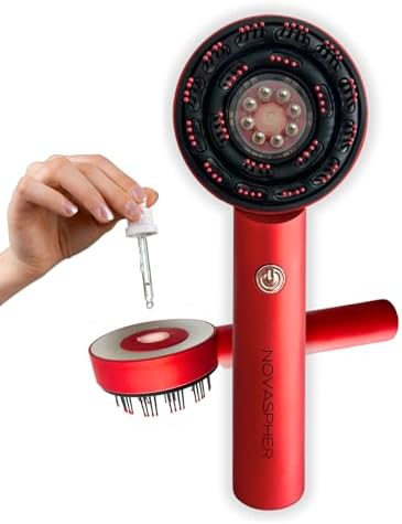 Brosse Massante avec Réservoir d'Huile pour Stimuler la Croissanc...