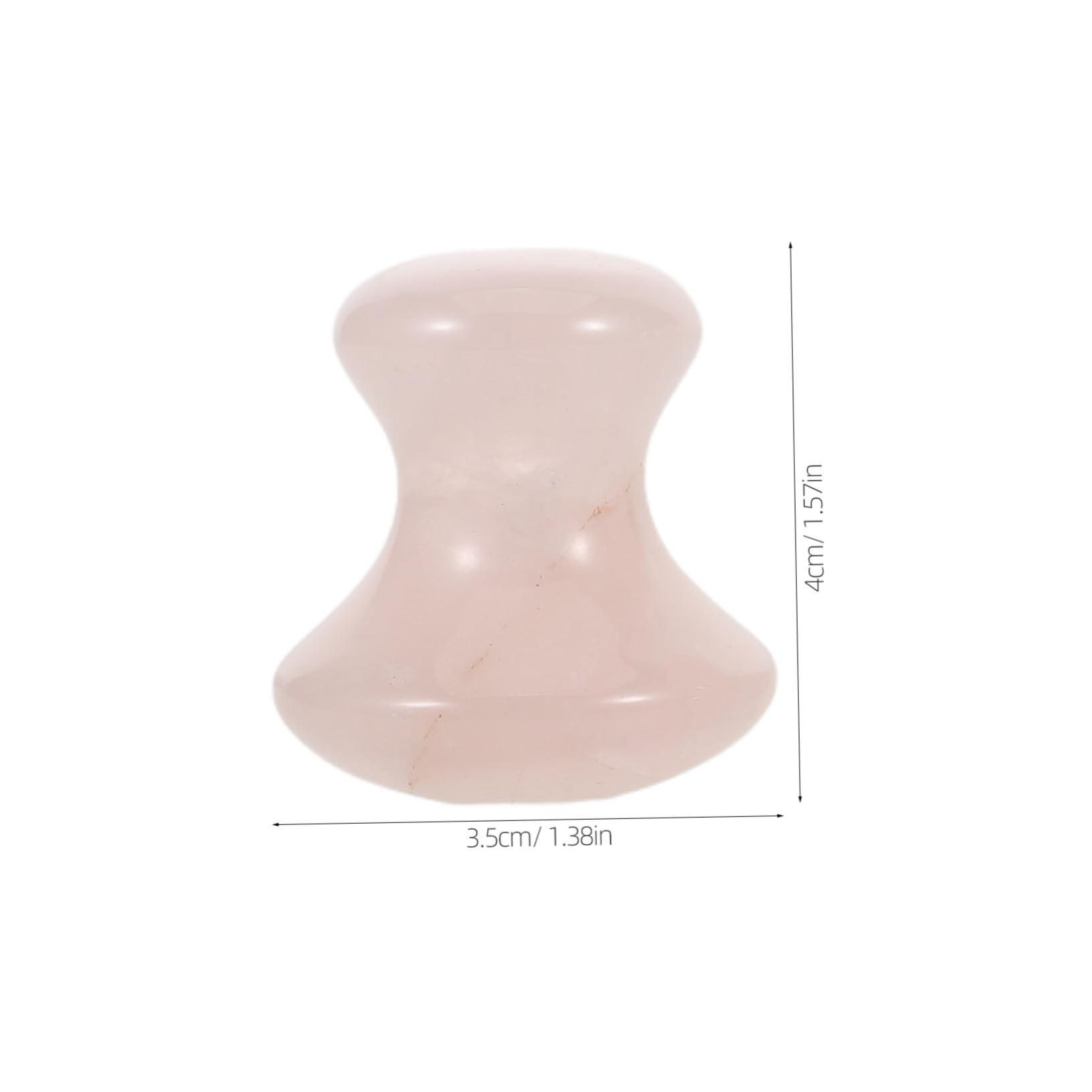 Didiseaon 3pezzi Rullo in Pietra Rosa per Massaggio Facciale Strumento Gua Sha per Massaggio Viso Massaggiatore Facciale Design Ergonomico Forma di Fungo