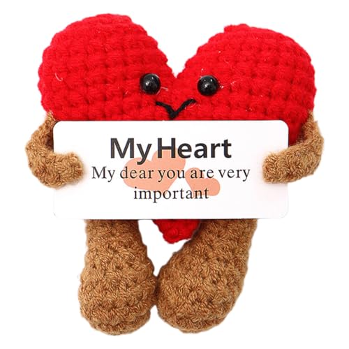 Regalos Corazón Originales Divertido para Mujer, Peluche Decoracion Hogar, Positiva Ideas Regalo para Cumpleaños Mejor Amiga Novia Parejas Hermanas Trabajo Regalos para San Valentín