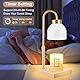 T-SUN Kerzenwärmer Lampe, Candle Warmer Lamp, Duftlampe Wachswärmer mit Timer, Dimmbare Elektrischer Kerzenwärmer Lampe, Höhenverstellbar Kerzenwärmer für Yoga, Zuhause, Schlafzimmer, Dekoration(Weiß)