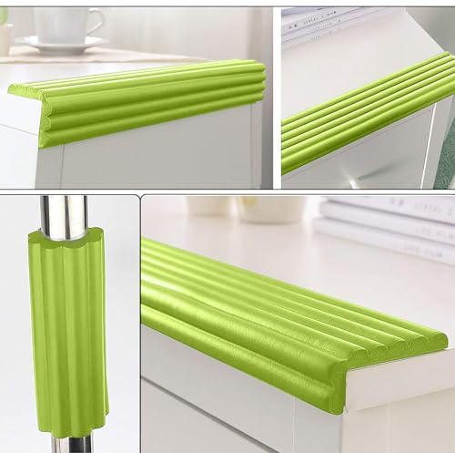 Image of SYGA Baby Safety Strip Furniture Edge Guard Cushion Corner Cover with Tape Infant Bump Protector (Green)