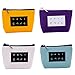 Produktbild iSuperb Münzbörsen 4 Stück Münzbeutel Täschchen Mädchen Cute Leinwand Münze Beutel Mini Coin Purses 12 x 9 cm (Textmuster)