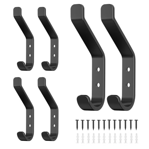 6 Pezzi Appendini da Muro, Ganci Appendiabiti, Attaccapanni da Parete, Ganci Appendiabit, Appendi Abiti, Attaccapanni da Porta, Appendiabiti da Muro, per Bagno, Camera da Letto