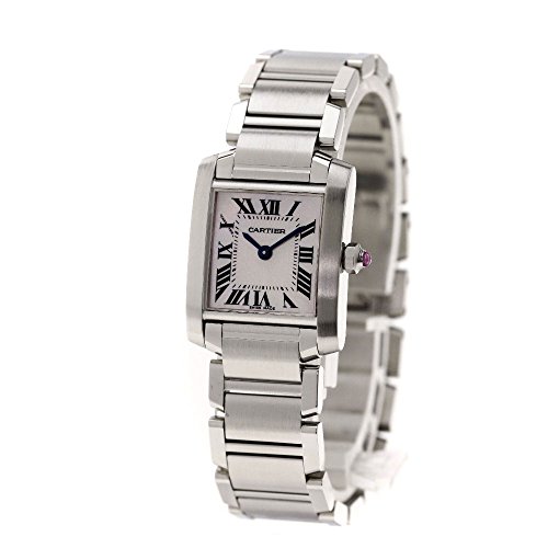 [カルティエ]タンクフランセーズSM 腕時計 ステンレス レディース (中古)