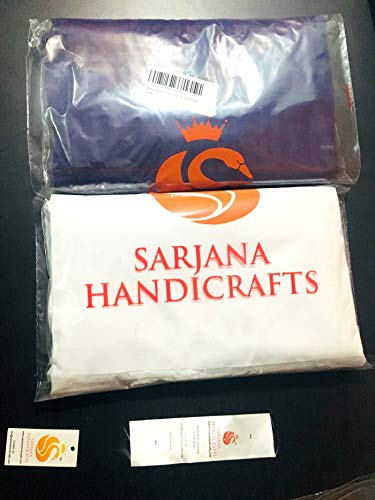 Sarjana Handicrafts Men's Cotton Solid Harem Pants Yoga Trousers Hippie (White, Free Size) #TOP5