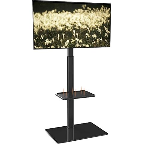 Hemudu Soporte de TV de Suelo con 2 Estantes Cover