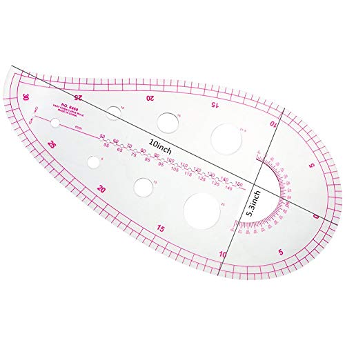 Petift French Metric Ruler,4 Stlye,Metric French Curve Shaped Sewing Ruler,Sew Drawing Measure Template,Pattern Grading Ruler Dressmaking Drawing Drafting,Designer,Pattern Maker And Tailors #TOP2