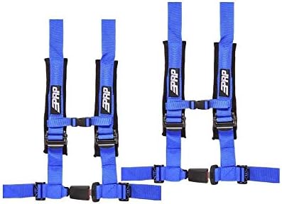 PRP 2" SBAuto2 4 Point Harness 4.2 with Auto Style Latch, 2 Pack (Blue)