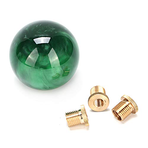 Pomo para palanca de cambios de estilo mármol, bola redonda, con adaptadores de montaje, accesorio de estilo de coche, apto para automóviles universales