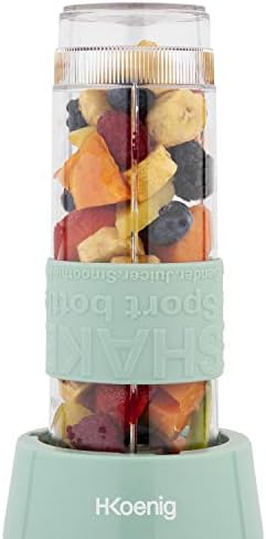 H.Koenig Blender do Smoothie, Pastelowy Zielony, 570 ml