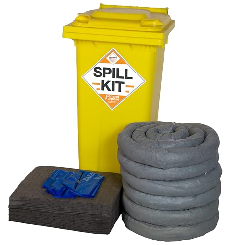 120 Litre General Purpose/Maintenance Mobile Spill Kit - Suitable for Hydraulics, Oils, Coolant, Fuels and Water Based Liquids