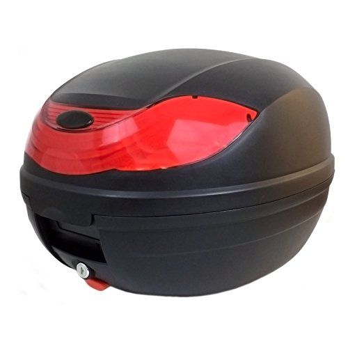 MMG Motorcycle Scooter Top Box Tail Trunk Luggage Box, 32 Lt, Holds 1
