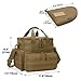 DSLEAF Tactical Gun Range Bag with 3 Pistol Cases, Gun Duffle Range Bag with 12X Magazine Slots and Extra Pockets for Shooting and Hunting