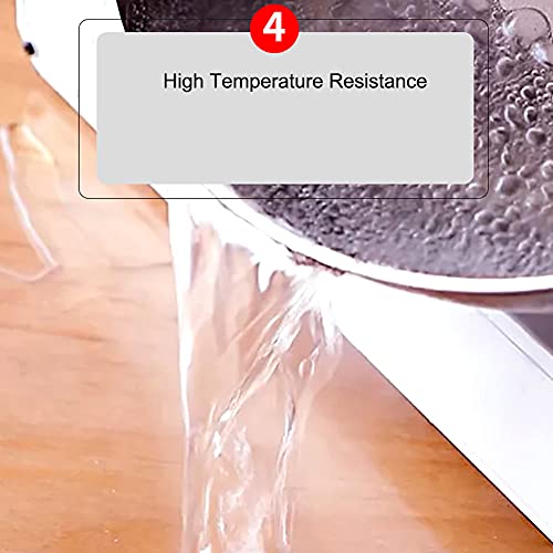 Nappe transparente PVC écologique tapis table anti-chaud rectangulaire - 7
