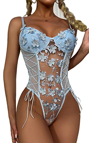 marysgift Ensemble de lingerie en dentelle pour femme 39-42, D2704, L Cover