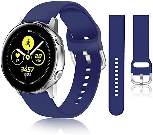 HSWAI 10 Colors Galaxy Watch Active Bands,20mm Replacement Bands Compatible for Galaxy Watch Active 40mm/ Galaxy Watch Active2/ Gear Sport S4 (R600)/ Galaxy Watch 42mm/ Gear S2 Classic