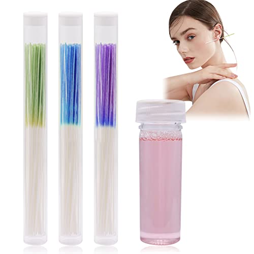 210PCS Disposable Ear Floss, Earrings Hole Cleaner, Earring Hole Cleaner Floss Disposable Ear Line Care Solution Odor Removal for Girls Women Men