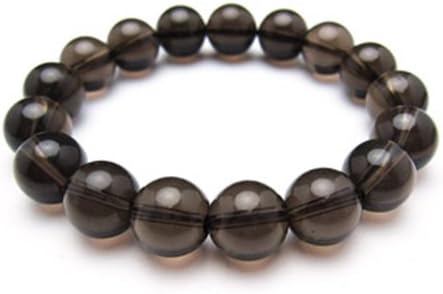 [機縁パワーストーン]パワーストーンブレスレット(メンズ) スモーキークォーツAAAA12ミリ 魔除・厄除 ワンカラーブレス (10