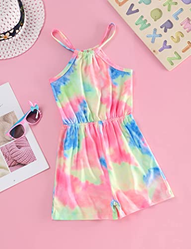 Toddler Baby Girls Clothes Strap Sleeveless One Piece Halter Romper Casual Summer Jumpsuit #TOP7