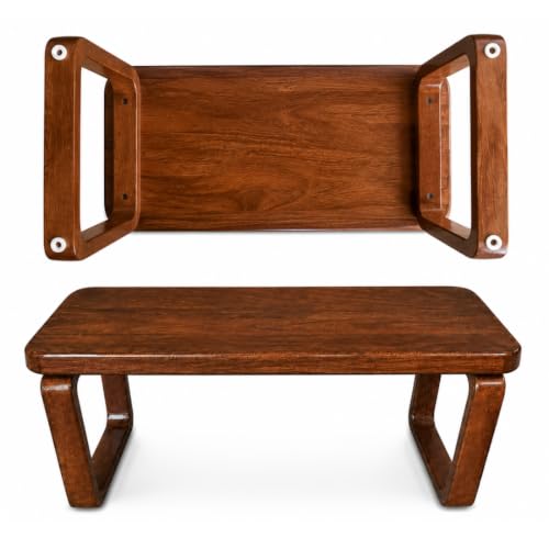 Image of Handmade Big Size 36x16x17inch Solid Wood Coffee Table for Living Room Wooden - Modern Walnut and Oak, Minimalist Mid-Century Design Coffee Table for Living Room Wooden (Oak)
