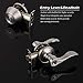 Keyed Alike Front Door Exterior Door Lever Lockset with Single Cylinder Deadbolt Combination Set, Door Knob with Lock and Deadbolt, Satin Nickel Finished, 1Pack