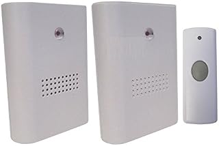 Uni-Com Twin Pack Portable Door Chimes, White