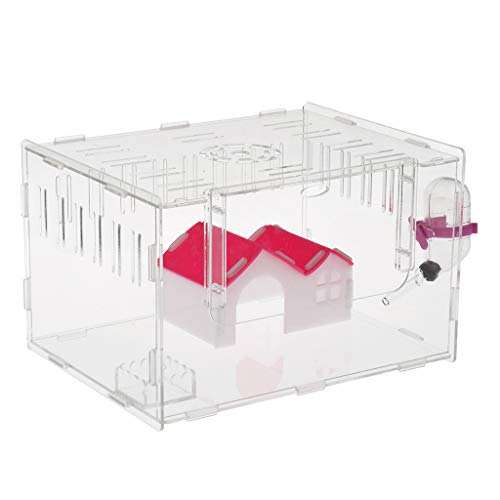 Homozy C86591CD0B896CED4DF530ED6064BE36 Hamster Small Acrylic Cage Habitat Playhouse Gerbil Mouse Accessories thumb #3