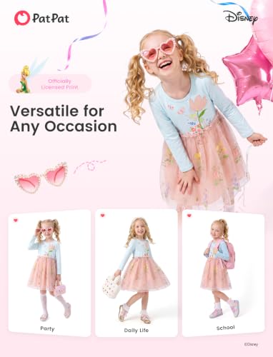 Image of Disney Girls' Tulle Tutu Dress Birthday Party Outfit Toddler to Big Kid
