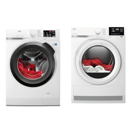 AEG L6AMZ48FL Waschmaschine/Serie 6000 mit ProSense & TR7T60580 / Wärmepumpentrockner/SensiDry – schonend und energiesparend AEG L6AMZ48FL Waschmaschine/Serie 6000 mit ProSense & TR7T60580 / Wärmepumpentrockner/SensiDry – schonend und energiesparend