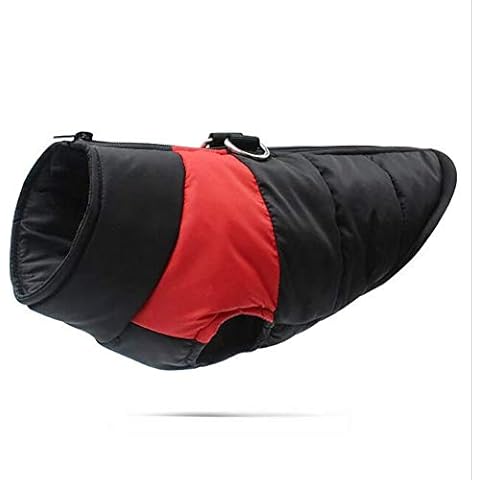 LITESILK Winter Dog Pet Coat With D-ring, Doggy Warm Jacket Apparel Vest Waterproof Windproof Dog Coat Jacket For Small Medium Big Dog, Large Dog (Color : C, Size : M) Cover