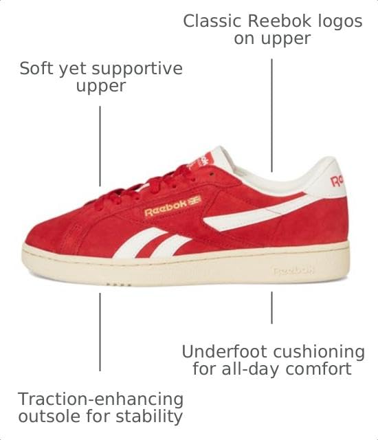 Image of Reebok Unisex Adult Club C Grounds Sneakers