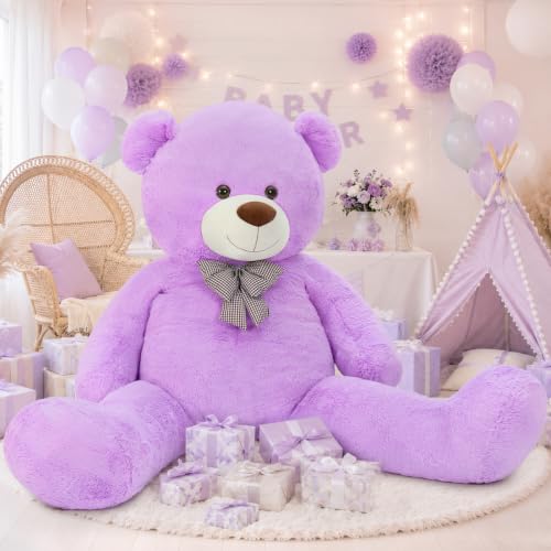Image of MaoGoLan Giant Teddy Bear 7 Feet, Jumbo Plush Stuffed Animal, Purple