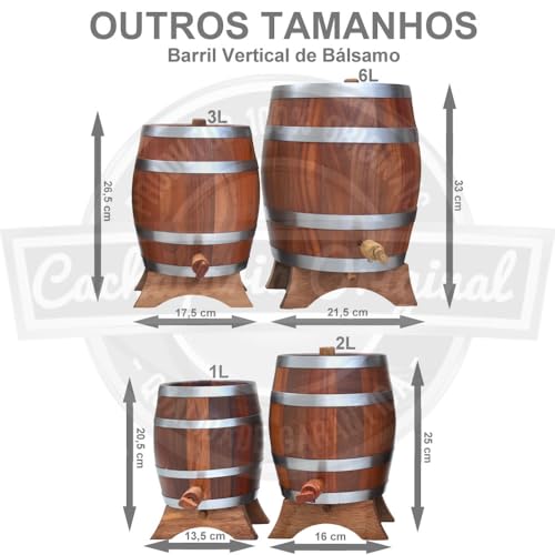 Barril de Bálsamo Vertical (em pé) - Prime/Luxo 2L(2000ml)