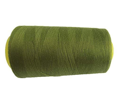 3000 yardas ejercito verde Carrete 40s 2 402 Tex 27 Entradas Tamaño 120 Carretes Poliéster PP SP Hilo de coser Mano Máquina industrial Bordado Hilo Pantalones Lona Acolchado Serger Ropa Cover
